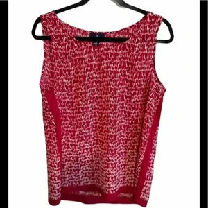 Gap Sleeveless Red Top Size Large